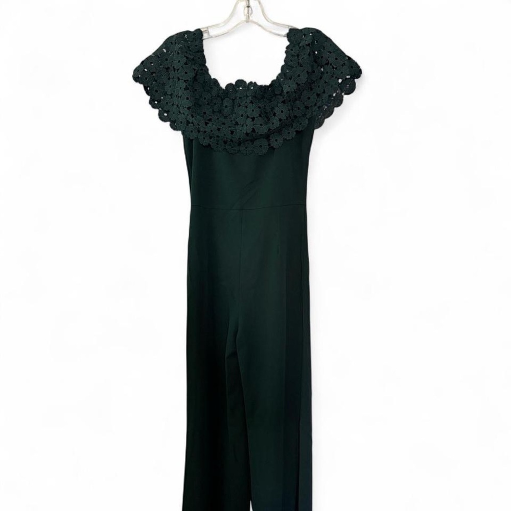 Elegant Black Jumpsuit with Lace Detail